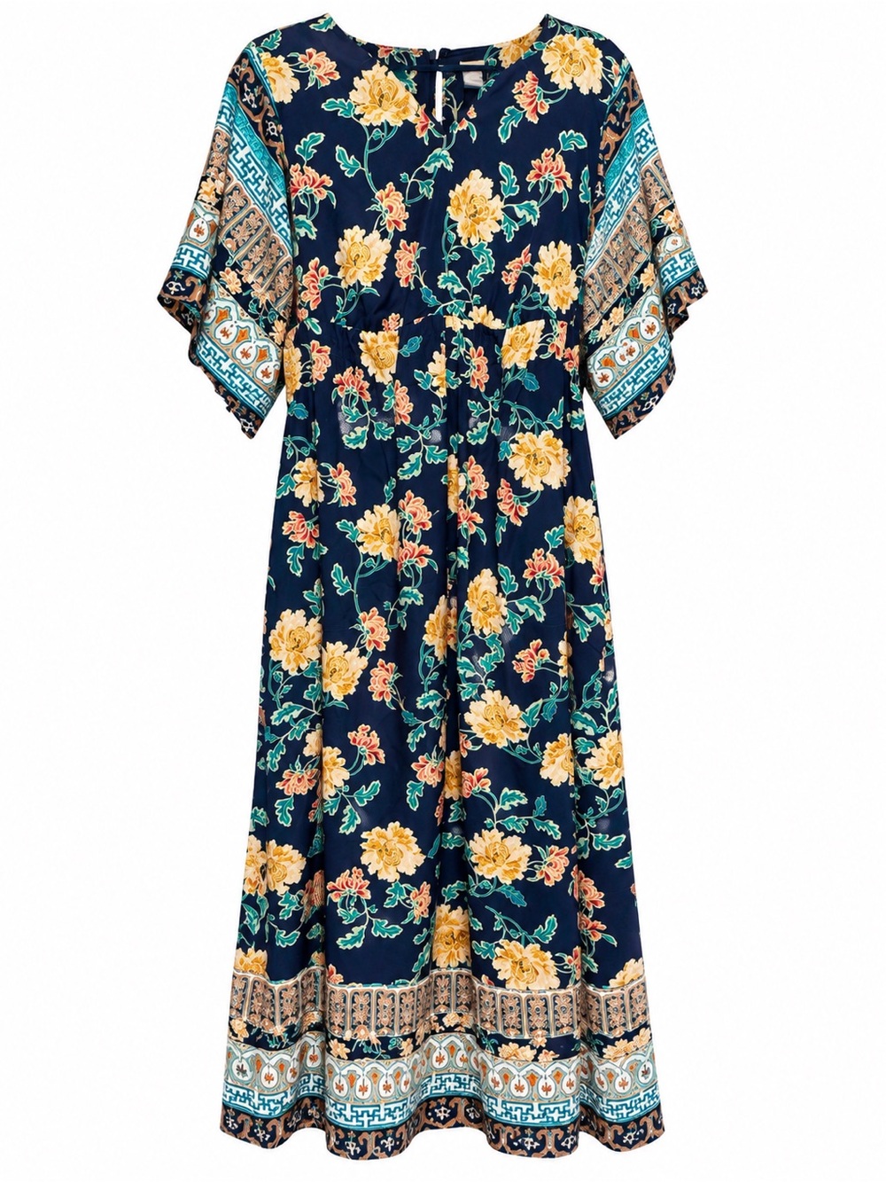 Chicos (size 1.5) Imperial Kimono Maxi Dress